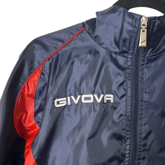 Y2K GIVOVA lightweight performance windbreaker jacket,men XS,hidden hood, EC - Picture 2 of 15